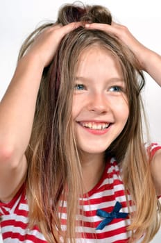 Girl Hair Hands