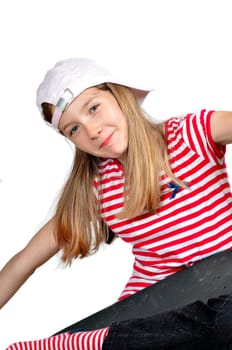 girl skateboard rapper skater kid