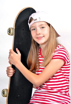 girl skateboard rapper skater kid