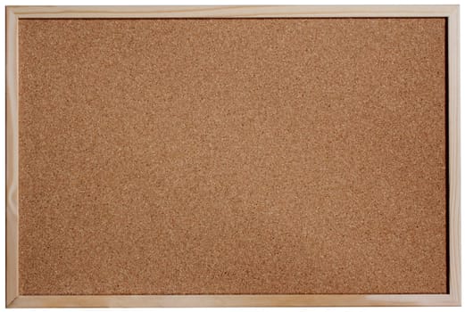 Cork pin board with open space for lettering
