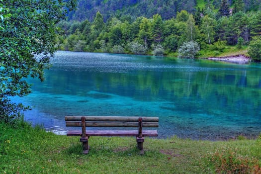 HDR - The Bench by the Lake