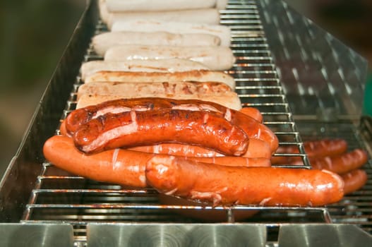 crispy grilled sausages