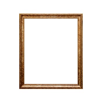 wooden frame isolated on a white background