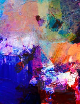 Mixed Media Collage - Abstract Background