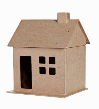 Model house Isolated On White + Clipping Path included
