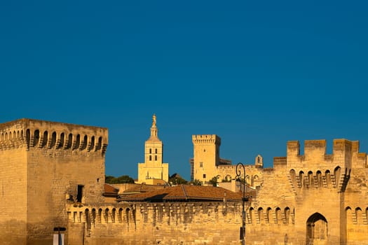 Avignon with city walls