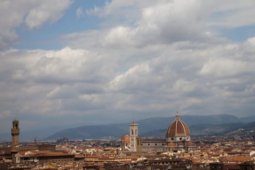 Panorama of Florence in Italy