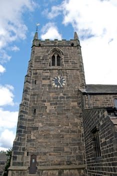 A Stone Built English Church Tower