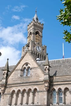 The Town Hall and Belltower of an English City