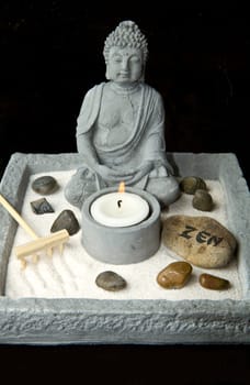 Portrait of a Buddha statue