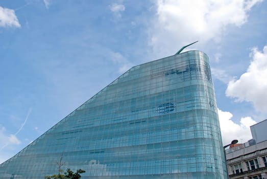 A Futuristic Glass Office Block
