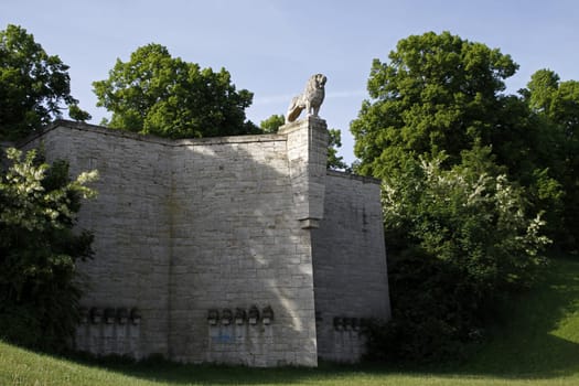 Lion Monument in Mühlhausen (Thuringia)