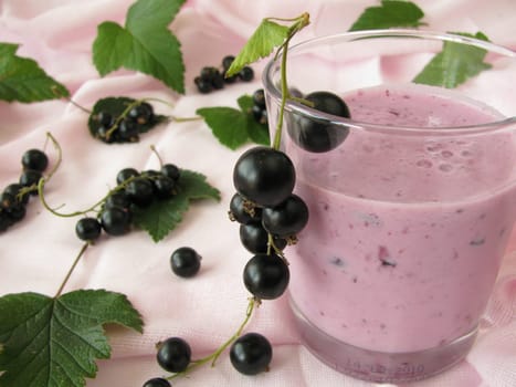Blackcurrant milkshake