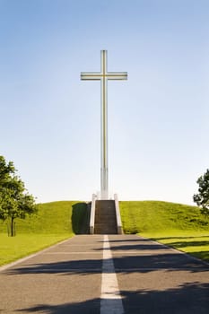 The Papal Cross in Phoenix Park, Dublin, Ireland. It was erected for the visit of Pope John Paul II, in September 1979 and it is a much loved tourist attraction.
