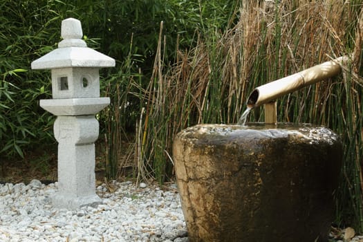 details of a japanese garden