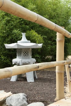details of a japanese garden