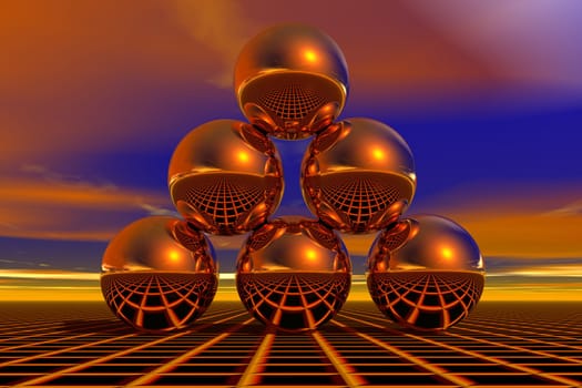 golden baubles