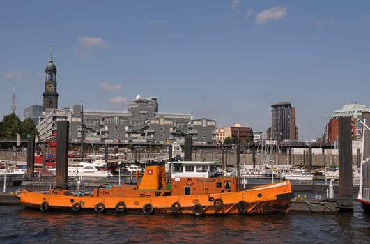 Harbour view in Hamburg