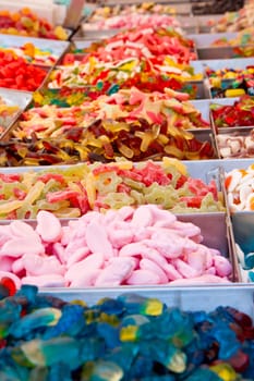 mixed gummy candy