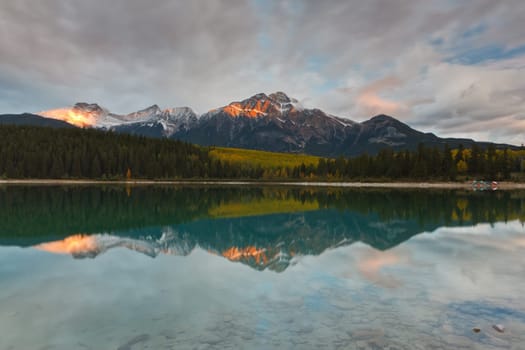 Patricia Lake and Pyramid Mountain, Jasper National Park, Alberta, Canada