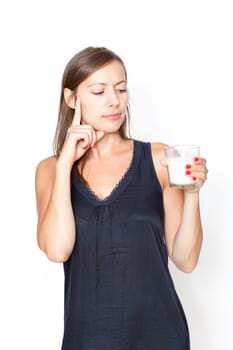 Woman with milk