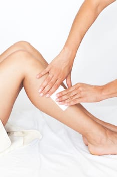 Depilation of the legs