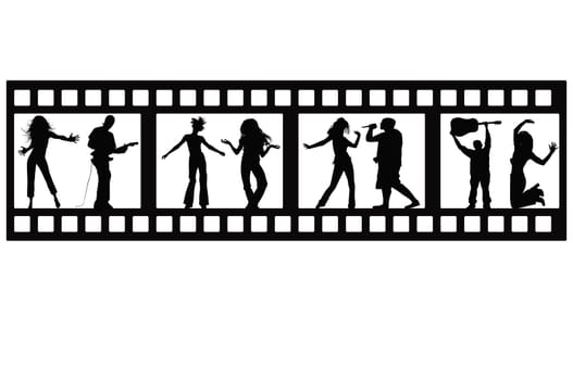 Filmstrip Silhouettes