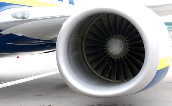 an aircraft jet engine