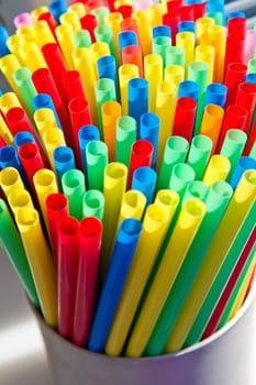 colored straw