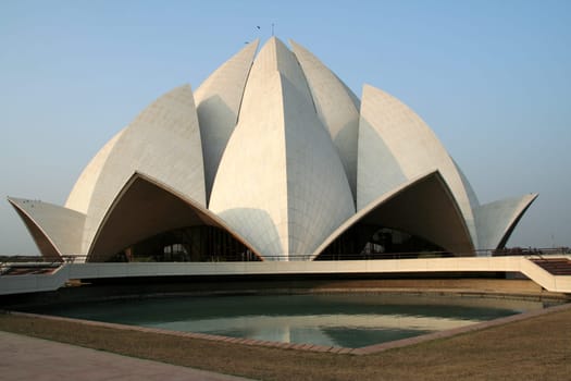 Lotus Temple prayer hall, Bahai House of Worship, Delhi, India