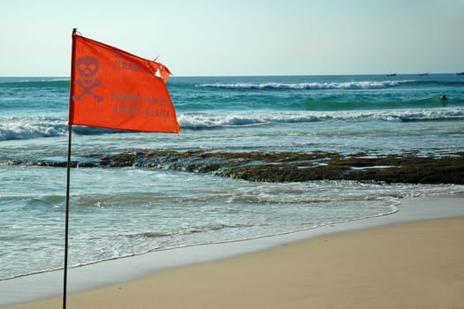No swimming in this area