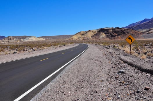 Road in Death Valley