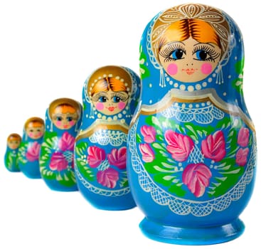 Matrioska Russian Doll, side by side
