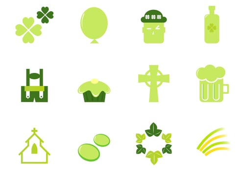 Design icons set for Patrick&#039 s Day - vector.