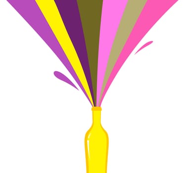 Retro stylized drink. Vector Illustration.
