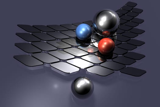 Abstract 3D illustration on the subject of communication