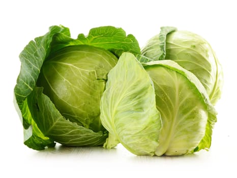 Cabbage isolated on white