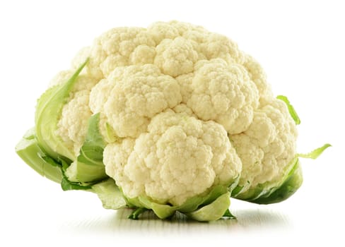 Cauliflower isolated on white