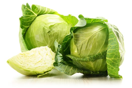Cabbage isolated on white