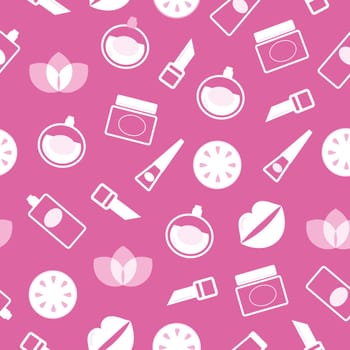 Vector background with Cosmetics element
