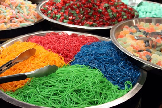 details of candy at the candy shop