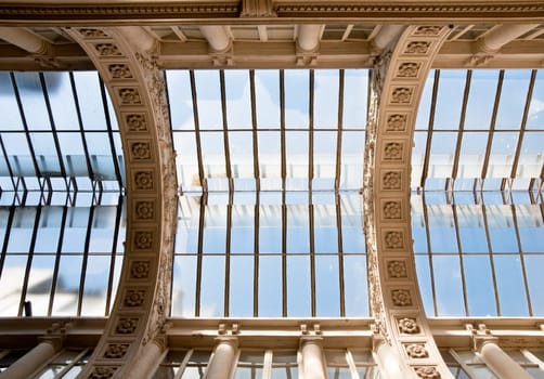 Old glass ceiling in Nantes, France