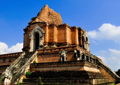 An Ancient Thailand temple in Chiang Mai