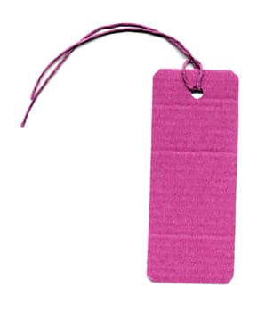 Price tag or address label with string