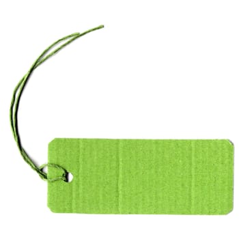 Price tag or address label with string