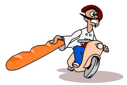 Baguette deliverer
