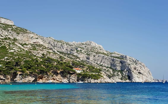 The bay of Sormiou near Marseille in the south of France