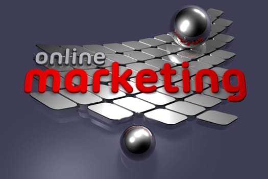 Illustration on the topic of business concepts - Business - Online Marketing