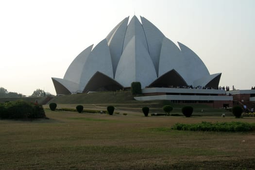 Lotus Temple, Bahai House of Worship, Delhi, India Asia