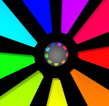 rainbow colors